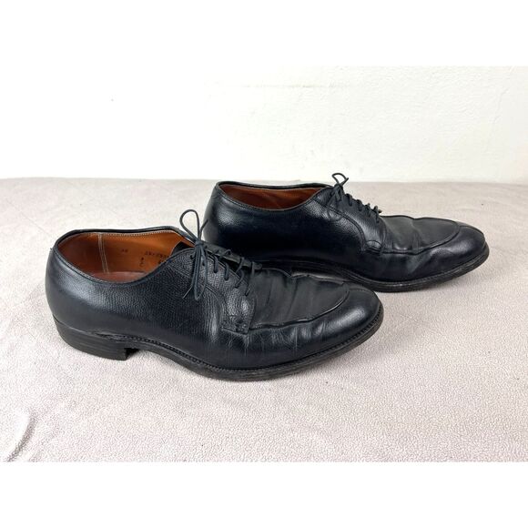 ALDEN Black Leather Lace Up Dress Shoes    Mens Size 10 - Picture 2 of 8